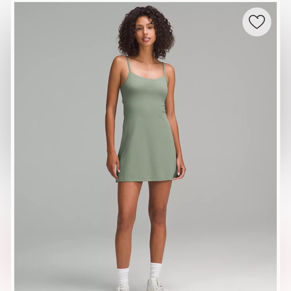 Lululemon Align Cami Strap Dress Grey Eucalyptus size 10 BNWT
